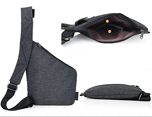 LemonGirl Hombre Mochilas de Cabestrillo de la Mochila, Mochilas Crossbody de Crossfit para el Hombro al Aire Libre