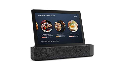 Lenovo Smart Tab M10 - Tablet de 10.1" FullHD con Amazon Alexa integrada (Snapdragon 450, 3 GB de RAM, Memoria Interna 32GB, Android, Wifi + Bluetooth 4.2), Color negro + Altavoz Dolby Atmos incluido