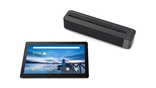 Lenovo Smart Tab M10 - Tablet de 10.1" FullHD con Amazon Alexa integrada (Snapdragon 450, 3 GB de RAM, Memoria Interna 32GB, Android, Wifi + Bluetooth 4.2), Color negro + Altavoz Dolby Atmos incluido