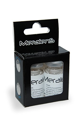 Lentillas de color blanco negro Vampiro Viper 1 par. Calidad superior para Halloween Carnaval, carnaval de Halloween gratis estuche de lentillas sin graduación