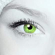 Lentillas de colores verde – sin graduación – cool green – para ojos claros & oscuros – estuche de lentillas gratis – dos lentillas