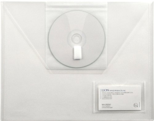 León design-r-line Poly presentación sobre con CD bolsillo, Legal, claro, 6 unidades (22120-cr-6p), color Letter 1 each