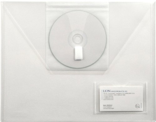 León design-r-line Poly presentación sobre con CD bolsillo, Legal, claro, 6 unidades (22120-cr-6p), color Letter 1 each