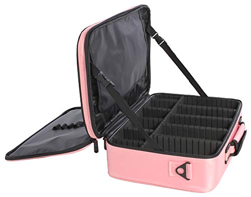 Leonardo LEO50820 Estuche de Maquillaje Estuche de Maquillaje Profesional Estuche de Maquillaje para Viaje Estuche de cosméticos para maquillador Grande sin Espejo