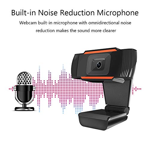 Lepeuxi 720P Cámara Web Computadora Cámara USB con Micrófono para Transmisión en Vivo Enseñanza EnLínea Video Llamadas, Conferencias, Juegos