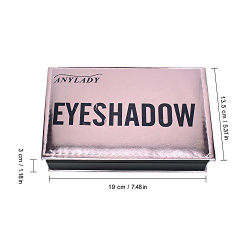 LeSB 24 Colors Shimmer Matte Eyeshadow Base Palettes Glitter Professional Rose Gold Cosmetic Brush Applicators 3PCS Brushes Set