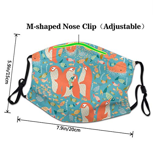 Lesif Oh Yay! We'Re Gonna Have A Fish Fry Face Custom Reutilizable Mitad Buff Mascarilla Divertida Linda Pasamontañas Pañuelo Calentador