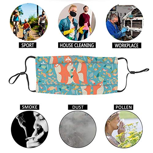 Lesif Oh Yay! We'Re Gonna Have A Fish Fry Face Custom Reutilizable Mitad Buff Mascarilla Divertida Linda Pasamontañas Pañuelo Calentador