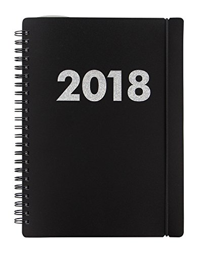 Letts – Black A5 Week to view Diary 2018 Silver