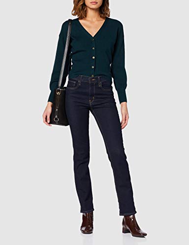 Levi's 724 High Rise Straight Vaqueros, Negro (Two The Nine 0015), W33/L32 (Talla del Fabricante: 33 32) para Mujer