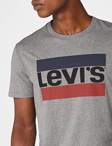 Levi's Graphic Camiseta, Gris (84 Sportswear Logo Grey Midtone Grey Htr 0002), Large para Hombre