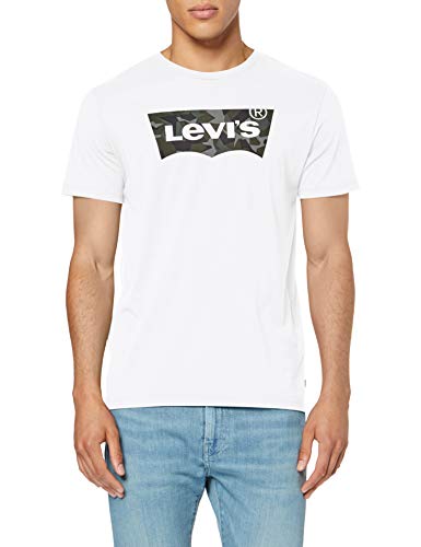 Levi's Housemark Graphic tee Camiseta, Blanco (Ssnl Hm Camo White 0249), L para Hombre