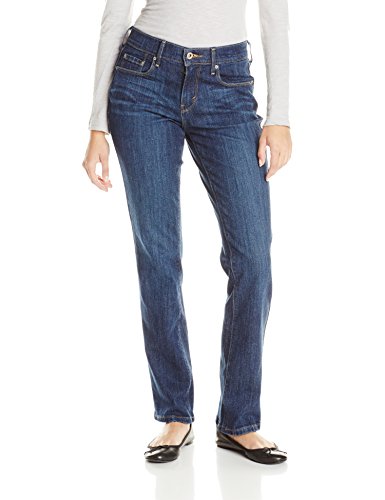 Levi's Straight 505 - Vaqueros para Mujer Azul Sleek (sin Agua). 60 ES/Largo
