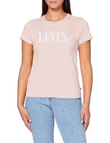 Levi's The tee Camiseta, Logotipo de la Serie Sepia Rose, L para Mujer
