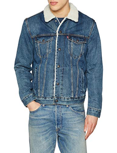 Levi's Type 3 Chaqueta Vaquera, Azul (Mayze Sherpa Trucker 0089), Medium para Hombre