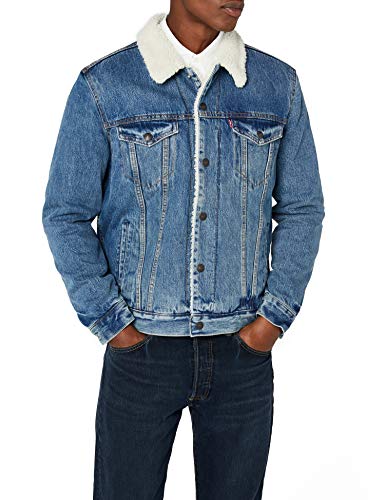 Levi's Type 3 Sherpa Trucker, Chaqueta para Hombre, Azul (Needle Park 0040), X-Large