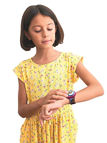 LEXIBOOK- Frozen 2 Reloj Correa Ajustable Pantalla Digital con 20 proyecciones de Elsa, Anna y Olaf Niñas-Azul y Morado