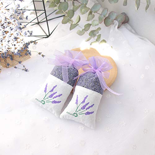 LEZED Bolsa de Bolsita de Lavanda Bolsa de Bolsita vacías de Lavanda de Organza Bolsas de Lavanda de los perfumados per Lavanda Flores Secas Especias Arroz Joyas Dulces Regalo Recuerdo 20 Piezas