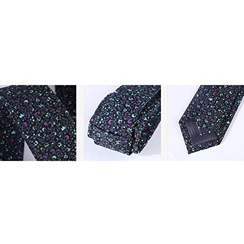 LFOZ Corbata de los Hombres/Moda Casual/Corbata de Flores/Boda/Corbata Salvaje/Pajarita / 6 cm/Multi-patrón Opcional (Color : B)