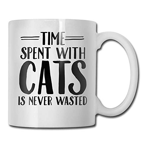 lguaca El Tiempo Pasado con Los Gatos Nunca Se Desperdicia Tazas Cerveza Viaje Café Tazas De Té Decoración del Hogar Novedad Amigo Regalo Regalos De Cumpleaños-A_Box_Packing