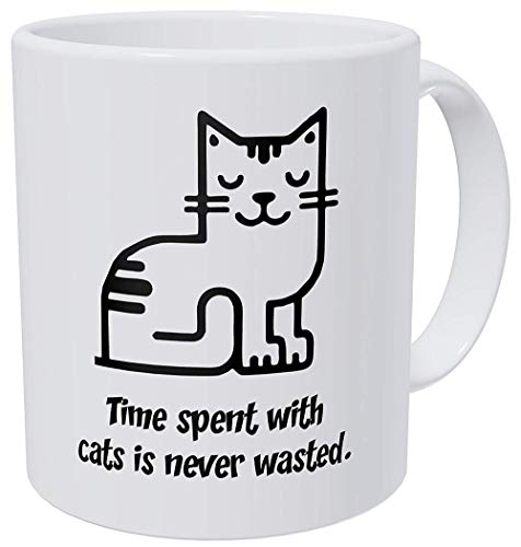 lguaca El Tiempo Pasado con Los Gatos Nunca Se Desperdicia Tazas Cerveza Viaje Café Tazas De Té Decoración del Hogar Novedad Amigo Regalo Regalos De Cumpleaños-A_Box_Packing