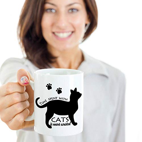 lguaca El Tiempo Pasado con Los Gatos Nunca Se Desperdicia Tazas Cerveza Viaje Café Tazas De Té Decoración del Hogar Novedad Amigo Regalo Regalos De Cumpleaños-A_Box_Packing