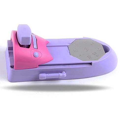 LHKJ Kit de Máquina de impresión de uñas DIY con 6 Placas de patrón