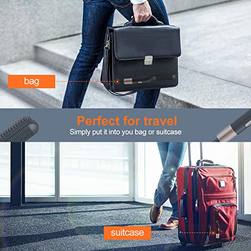 Liaboe alisador barba hombre，cepillo alisar barba，plancha barba，Cepillo Alisador de Barba ，Peine Barba Flequillo Eléctrico Profesional Multifuncional Cepillo para Hombre Mujer