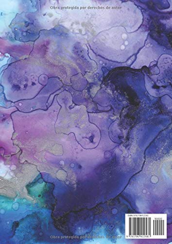 Libreta De Puntos: A4 Cuaderno Dot Grid Para Bullet Journaling, Lettering, Art Notes | Journal De Punteados | 110 Páginas Con Cuadrícula De Punto | Soft Cover Acuarela