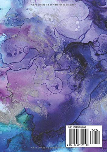 Libreta De Puntos: A5 Cuaderno Dot Grid Para Bullet Journaling, Lettering, Art Notes | Journal De Punteados | 110 Páginas Con Cuadrícula De Punto | Soft Cover Acuarela