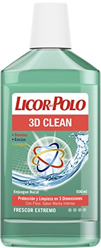Licor del Polo - Enjuague bucal 3D Clean - 500 ml