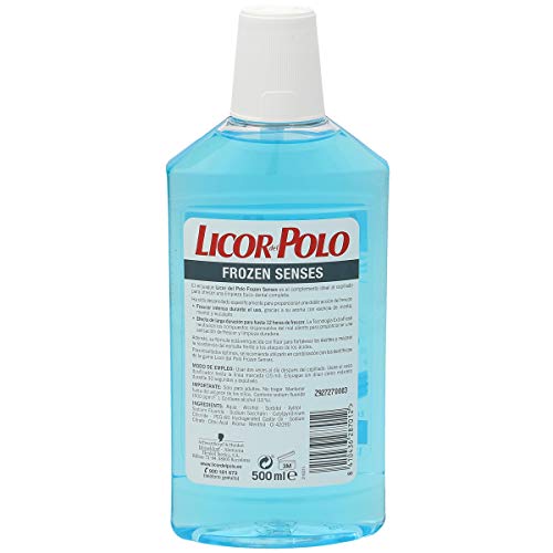 Licor del Polo Enjuague bucal Frozen Senses - 6 x 500 ml, Total: 3000 ml