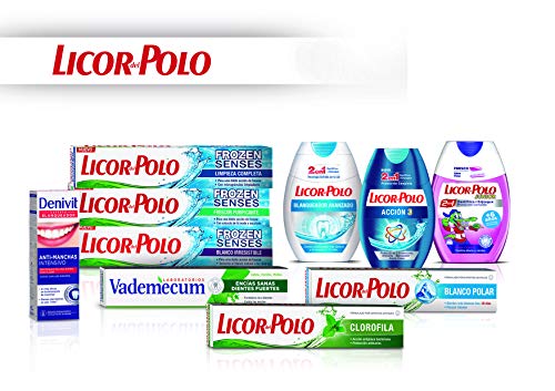 Licor del Polo - Pasta de dientes 2 en 1 Acción 3 - Protección en 3 Dimensiones: Anticaries - Blanqueador - Aliento Fresco - 1 ud de 75 ml