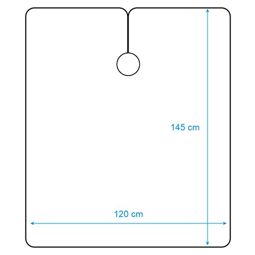 Lictin CAPA DE PELUQUERIA cabello de corte de pelo barras de salón de belleza para corte de pelo adultos, tinte y mechas con un Cepillo de Cuello