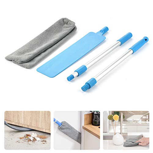 Lidasen - Cepillo de limpieza extensible para sofá, cabecera, con mango extralargo, cepillo de limpieza ajustable para cama, techos altos, muebles, espacio inferior para el hogar