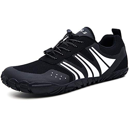 LIfav Zapatos Agua Playa De Los Hombres, De Secado Rápido para Hombre Aguas Arriba De La Aguamarina Zapatos De Hombre Quick Dry River Mar Zapatillas De Buceo Natación,Negro,41