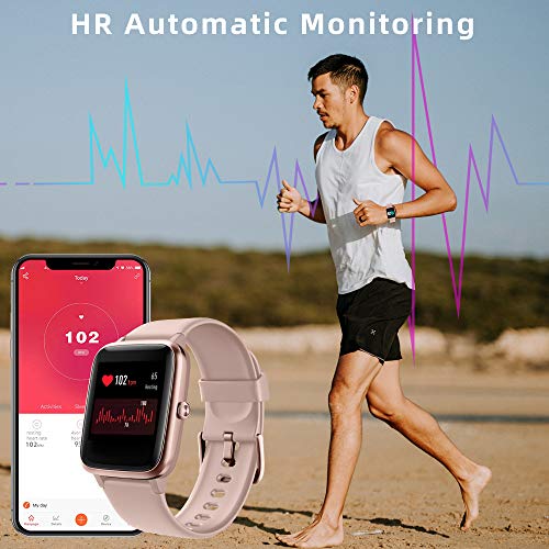 LIFEBEE Smartwatch, Reloj Inteligente Impermeable IP68 para Hombre Mujer niños, Pulsera de Actividad Inteligente con Monitor de Sueño Contador de Caloría Pulsómetros Podómetro para Android iOS