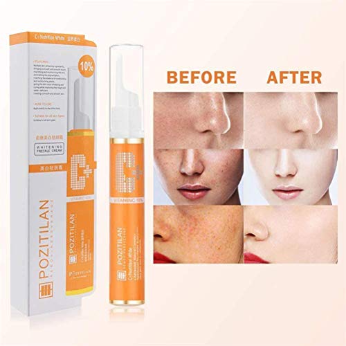 LifeBest 15g Crema blanqueadora Antimanchas VC Eliminación de Manchas de pecas Crema blanqueadora Tratamiento Facial antienvejecimiento para hiperpigmentación