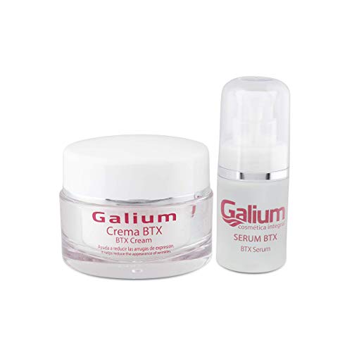 Lifting Facial Tratamiento PROFESIONAL | Reestructurante | Efecto BOTOX | Crema + Serum BTX PREMIUM | 2 Productos | Anti Edad, Anti Arrugas | Extracto de Caviar.
