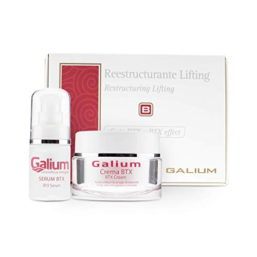 Lifting Facial Tratamiento PROFESIONAL | Reestructurante | Efecto BOTOX | Crema + Serum BTX PREMIUM | 2 Productos | Anti Edad, Anti Arrugas | Extracto de Caviar.