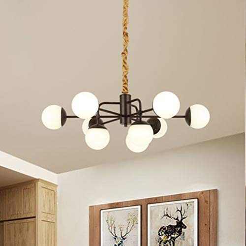 Light-S Planet Magic Bean Lámpara for Colgar Café Hierro Luz de Techo Dos Colores 9 Lámpara Colgante Nordic Fixture