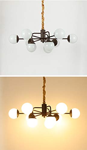 Light-S Planet Magic Bean Lámpara for Colgar Café Hierro Luz de Techo Dos Colores 9 Lámpara Colgante Nordic Fixture