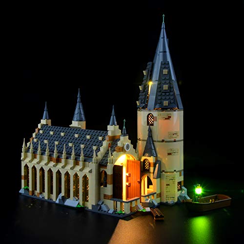 LIGHTAILING Conjunto de Luces (Harry Potter Gran Comedor de Hogwarts) Modelo de Construcción de Bloques - Kit de luz LED Compatible con Lego 75954 (NO Incluido en el Modelo)
