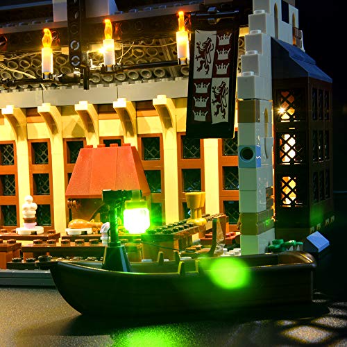 LIGHTAILING Conjunto de Luces (Harry Potter Gran Comedor de Hogwarts) Modelo de Construcción de Bloques - Kit de luz LED Compatible con Lego 75954 (NO Incluido en el Modelo)