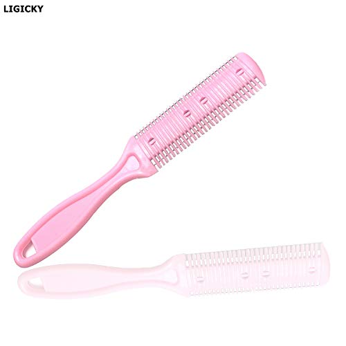 LIGICKY Juego de Tijeras y Útiles de Peluquería Peluquero Profesional acero inoxidable Entresacar/Texturización Tijeras para Barbero/Salón/Hogar