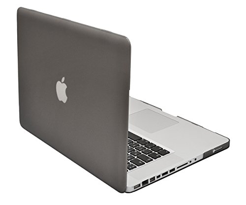 Lilware Smooth Touch Ultra Slim - Carcasa rígida de plástico para MacBook Pro de 2ª generación A1286 de 15,4", Semitransparente 15-Inch MacBook Pro 2nd Gen Gris Semitransparente.