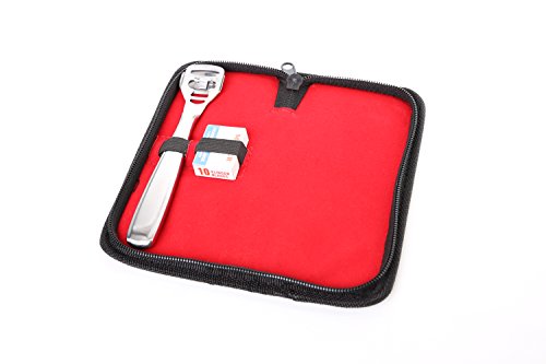 Lima Raspador para pies en acero inoxidable Anti callos con 10 cuchillas Instrumento profesional con bolsa