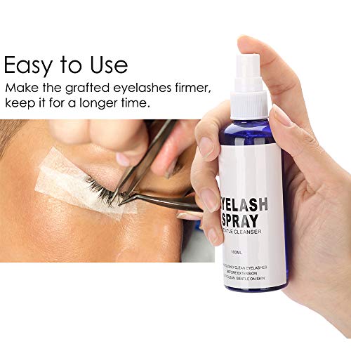 Limpiador de espuma para pestañas profesional, Limpiador de extensión de pestañas para ojos para champú para ojos y pestañas - 100ML