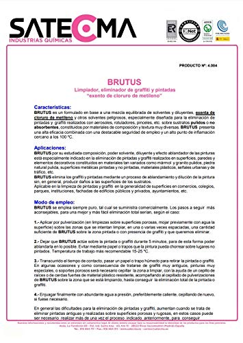 Limpiador de graffitis BRUTUS - SATECMA