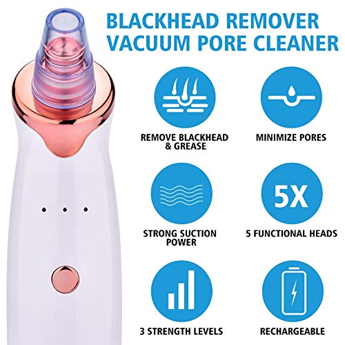 Limpiador de poros eléctrico de instrumento de espinillas para acné de espinillas, instrumento de limpieza de belleza para el hogar, X-2018